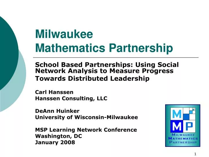milwaukee mathematics partnership