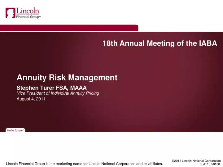 annuity risk management