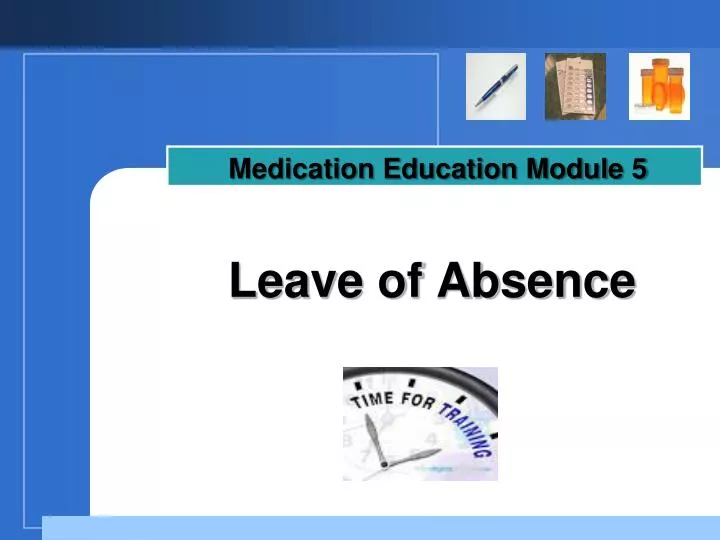 medication education module 5