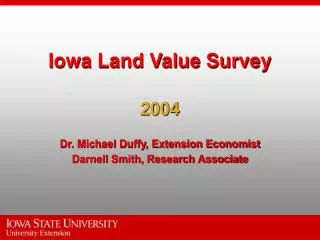 Iowa Land Value Survey