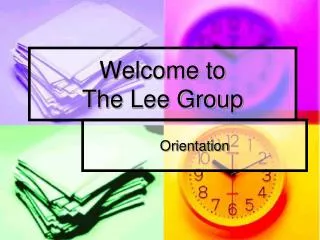 Welcome to The Lee Group