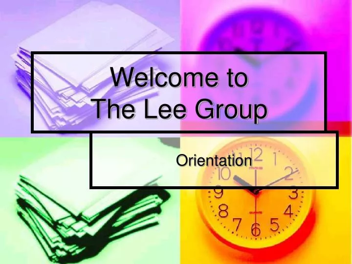 welcome to the lee group