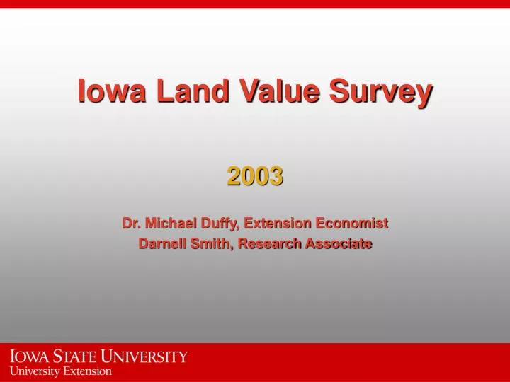 iowa land value survey