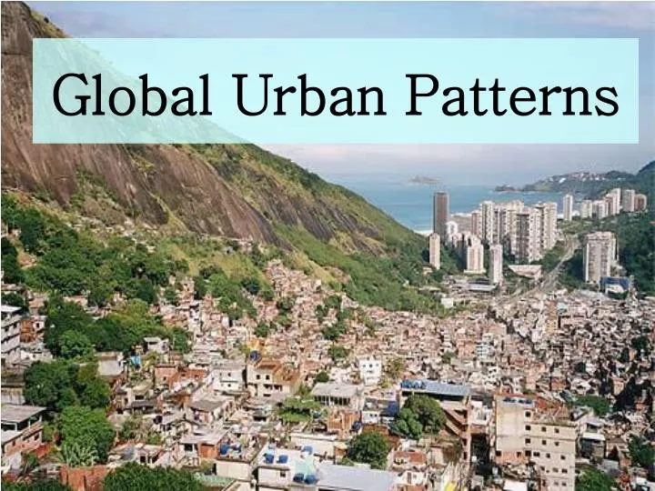 global urban patterns