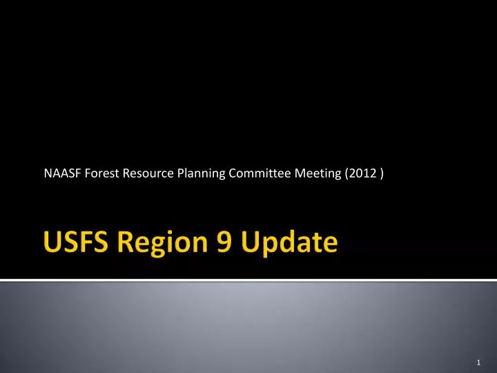 naasf forest resource planning committee meeting 2012