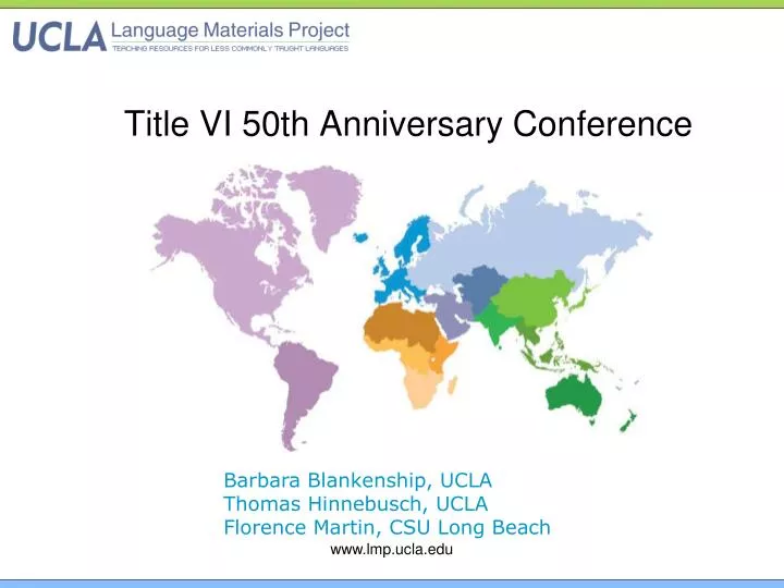 title vi 50th anniversary conference