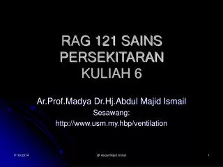 rag 121 sains persekitaran kuliah 6