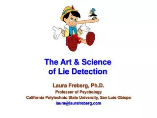 The Art &amp; Science of Lie Detection