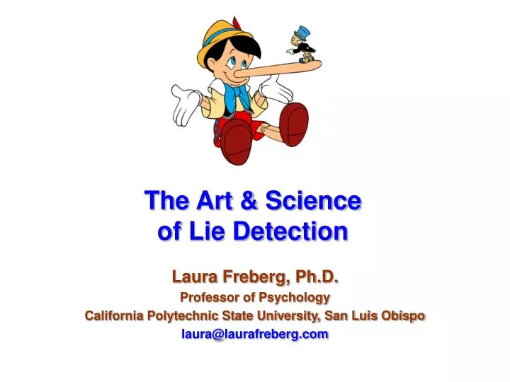 the art science of lie detection