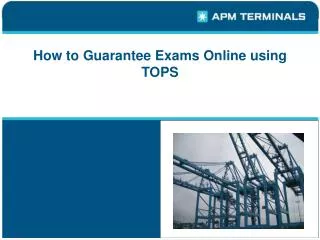 How to Guarantee Exams Online using TOPS