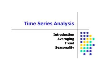 time series analysis