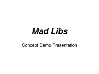 Mad Libs