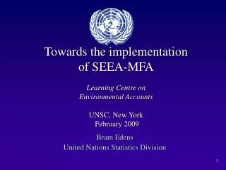 Bram Edens United Nations Statistics Division