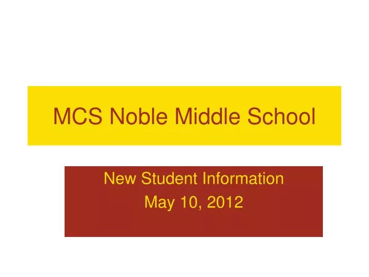 mcs noble middle school