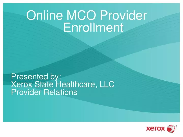 online mco provider enrollment