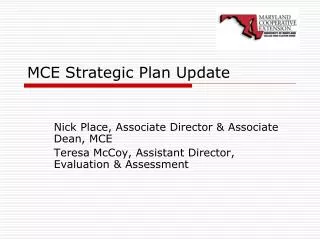 MCE Strategic Plan Update