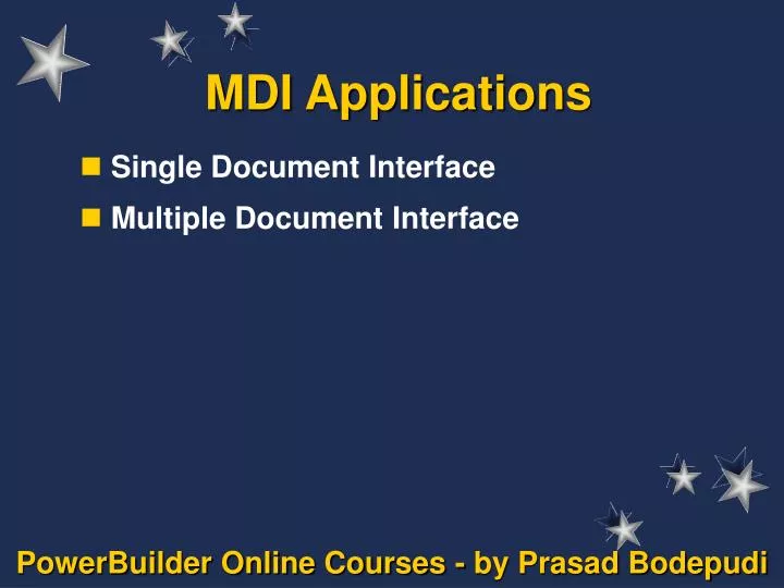 mdi applications