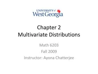 chapter 2 multivariate distributions