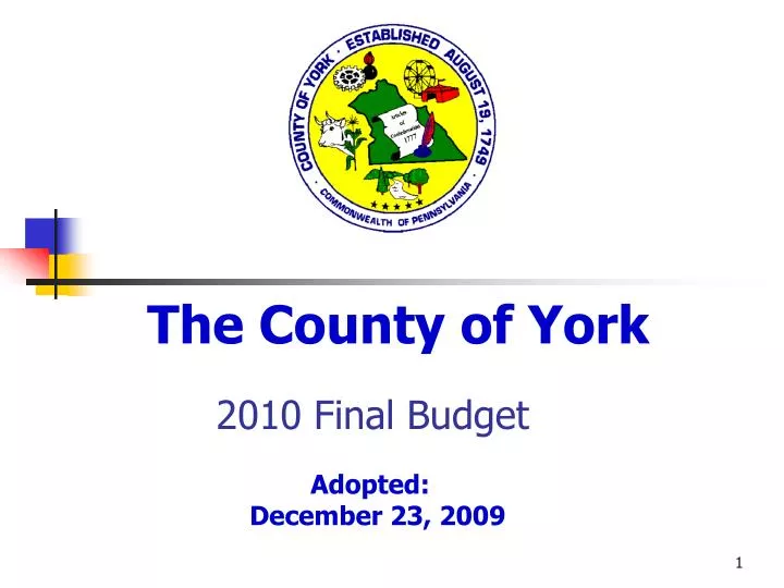 2010 final budget