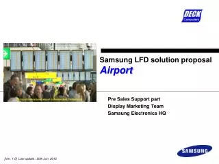 Samsung LFD solution proposal Airport