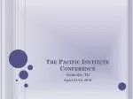 The Pacific Institute Conference - slide 1