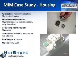 MIM Case Study - Housing