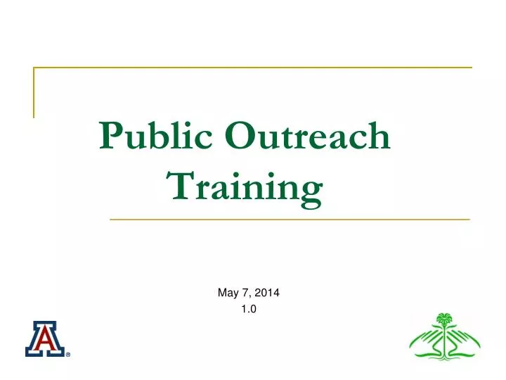 public outreach training