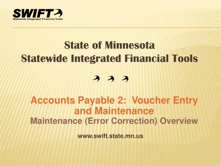 accounts payable 2 voucher entry and maintenance maintenance error correction overview