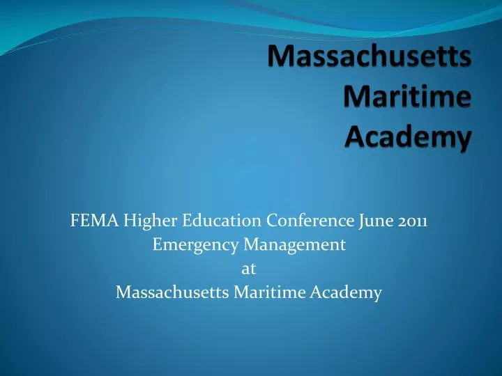 massachusetts maritime academy