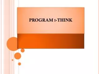 PROGRAM i -THINK