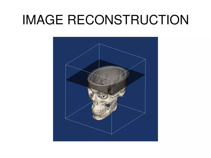 image reconstruction