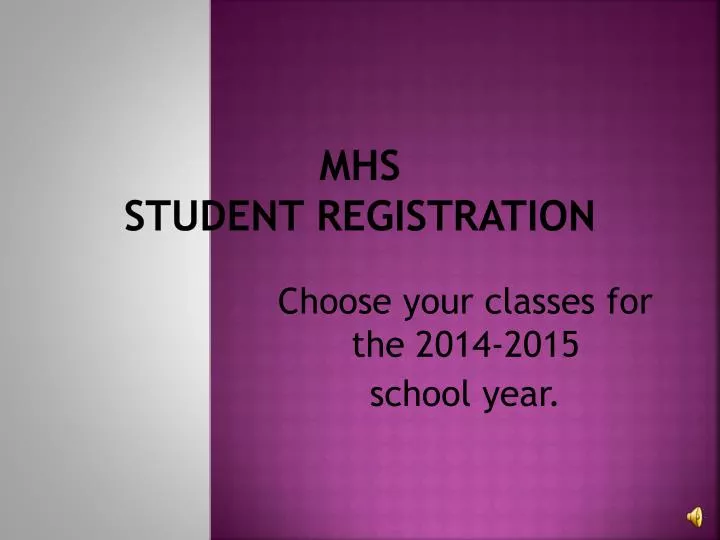 mhs student registration