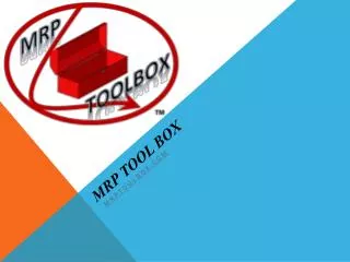 MRP Tool Box