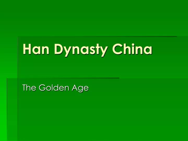 han dynasty china
