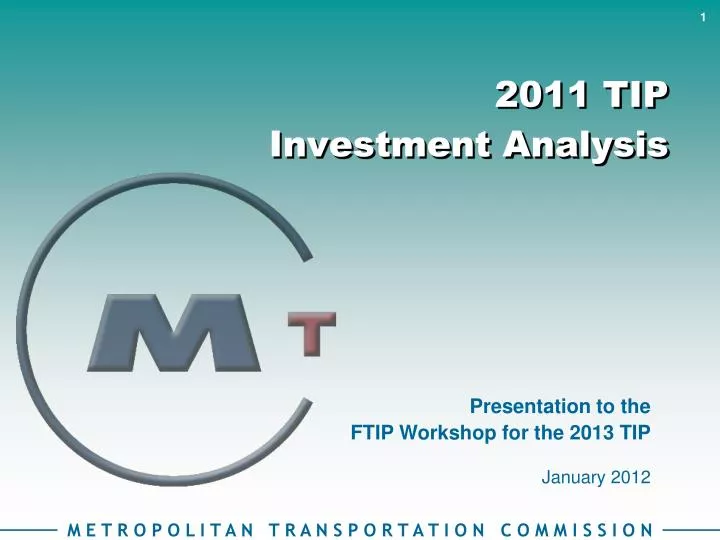 2011 tip investment analysis