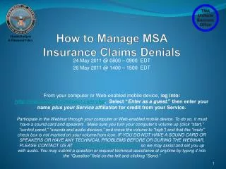How to Manage MSA Insurance Claims Denials