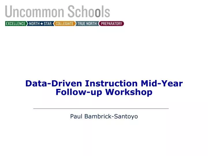 data driven instruction mid year follow up workshop