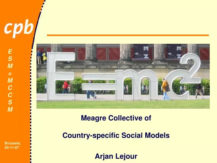 meagre collective of country specific social models arjan lejour