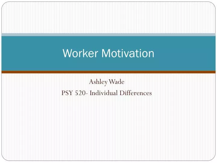 worker motivation