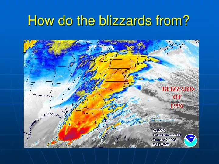 how do the blizzards from