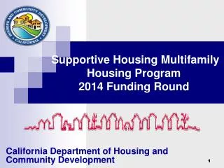 Supportive Housing Multifamily Housing Program 2014 Funding Round