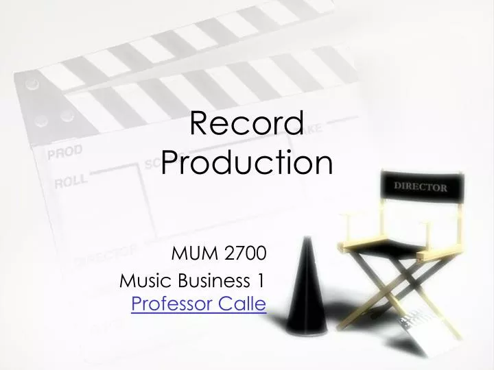 record production