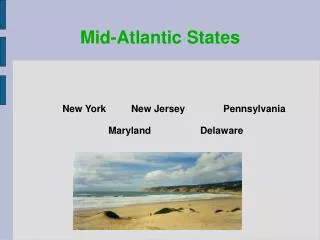 Mid-Atlantic States