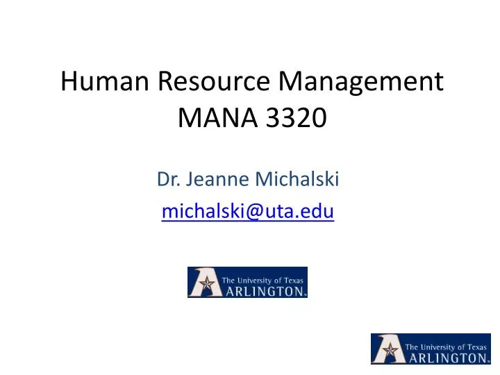 human resource management mana 3320