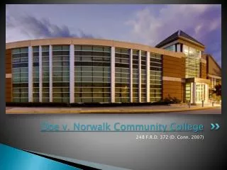 Doe v. Norwalk Community College