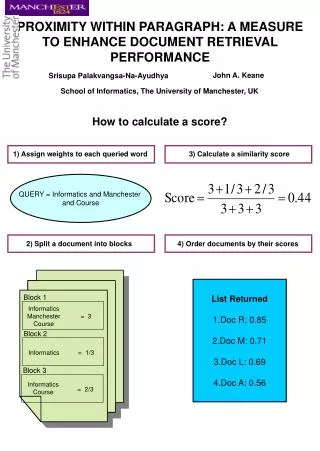 PROXIMITY WITHIN PARAGRAPH: A MEASURE TO ENHANCE DOCUMENT RETRIEVAL PERFORMANCE