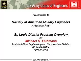 Presentation to Society of American Military Engineers Arkansas Post