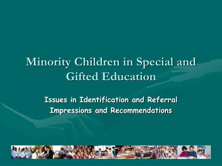 minority children in special and gifted education