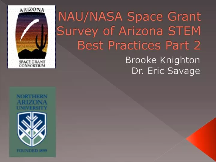 nau nasa space grant survey of arizona stem best practices part 2