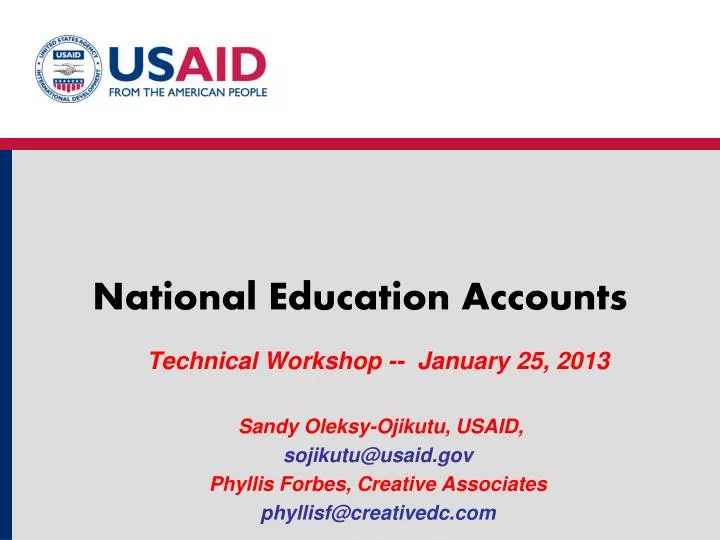 national education accounts